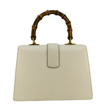 Load image into Gallery viewer, GUCCI Dionysus Bamboo Medium Leather Top Handle Shoulder Bag White 448075
