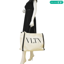 Load image into Gallery viewer, VALENTINO GARAVANI VLTN Canvas Tote Bag White
