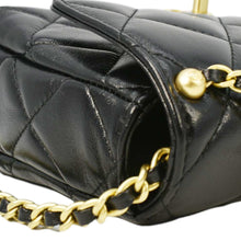 Load image into Gallery viewer, CHANEL CC Pearl Quilted Leather Chain Crossbody Bag Black
