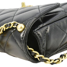 Load image into Gallery viewer, CHANEL CC Pearl Quilted Leather Chain Crossbody Bag Black
