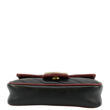 Load image into Gallery viewer, GUCCI GG Marmont Tourchon Mini Matelasse Leather Shoulder Crossbody Bag Black 574969
