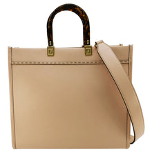 Load image into Gallery viewer, FENDI Sunshine Medium Leather Crossbody Tote Bag Light Pink
