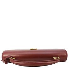 Load image into Gallery viewer, YVES SAINT LAURENT Sunset Leather Shoulder Bag Red
