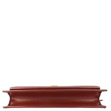 Load image into Gallery viewer, YVES SAINT LAURENT Sunset Leather Shoulder Bag Red
