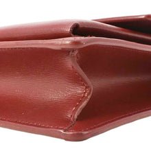 Load image into Gallery viewer, YVES SAINT LAURENT Sunset Leather Shoulder Bag Red
