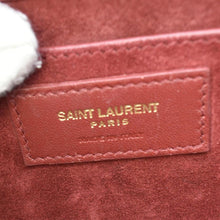 Load image into Gallery viewer, YVES SAINT LAURENT Sunset Leather Shoulder Bag Red
