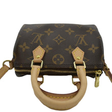 Load image into Gallery viewer, LOUIS VUITTON Nano Speedy Monogram Canvas Crossbody Bag Brown
