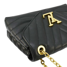 Load image into Gallery viewer, LOUIS VUITTON New Wave Chain Leather Crossbody Bag Black
