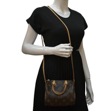 Load image into Gallery viewer, LOUIS VUITTON Nano Speedy Monogram Canvas Crossbody Bag Brown
