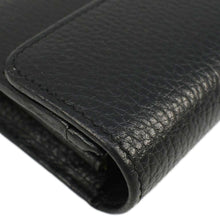 Load image into Gallery viewer, GUCCI Interlocking GG Calfskin Leather Wallet Black 615524
