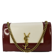 Load image into Gallery viewer, YVES SAINT LAURENT Kate Small Leather Chain Shoulder Bag Burgundy
