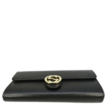 Load image into Gallery viewer, GUCCI Interlocking GG Calfskin Leather Wallet Black 615524
