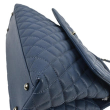 Load image into Gallery viewer, CHANEL CC Coco Caviar Leather Top Handle Flap Shoulder Bag Blue
