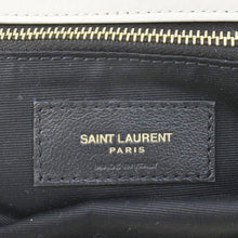 Load image into Gallery viewer, YVES SAINT LAURENT Calypso Organza Leather Crossbody Bag White
