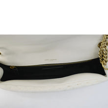 Load image into Gallery viewer, YVES SAINT LAURENT Calypso Organza Leather Crossbody Bag White
