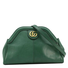 Load image into Gallery viewer, GUCCI Re(Belle) Tiger head Leather Green Shoulder Bag  front look
