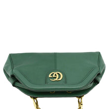 Load image into Gallery viewer, GUCCI Re(Belle) Tiger head Leather Green Shoulder Bag  upper look
