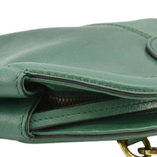 Load image into Gallery viewer, GUCCI Re(Belle) Tiger head Leather Green Shoulder Bag  corner look
