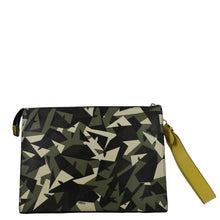 Load image into Gallery viewer, FENDI Leather Clutch Zip Pouch Black
