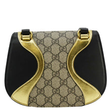 Load image into Gallery viewer, GUCCI Ogilide GG Supreme Canvas Gold Shoulder Bag back look
