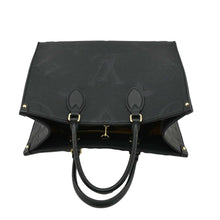 Load image into Gallery viewer, LOUIS VUITTON Onthego MM Giant Monogram Empreinte Leather Tote Bag Black
