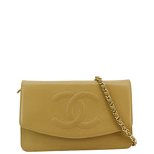 Load image into Gallery viewer, CHANEL Timeless Caviar Leather Wallet On Chain Clutch Crossbody Bag Beige
