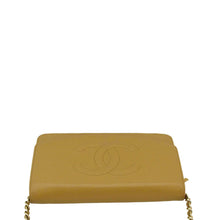 Load image into Gallery viewer, CHANEL Timeless Caviar Leather Wallet On Chain Clutch Crossbody Bag Beige
