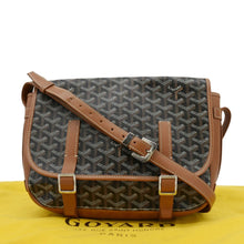 Load image into Gallery viewer, GOYARD Belvedere MM Canvas Messenger Bag Black back look
