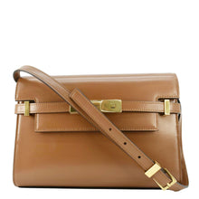 Load image into Gallery viewer, YVES SAINT LAURENT Manhattan Leather Shoulder Bag Brown
