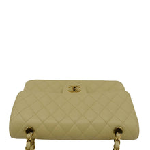 Load image into Gallery viewer, CHANEL Classic Double Flap Quilted Shoulder Bag Cream upper look
