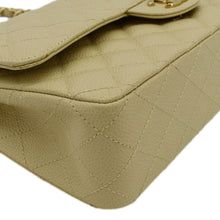 Load image into Gallery viewer, CHANEL Classic Double Flap Quilted Caviar Leather Shoulder Bag Cream
