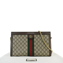 Load image into Gallery viewer, GUCCI Ophidia Medium GG Supreme Canvas Shoulder Bag Beige  503876
