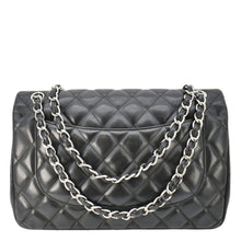 Load image into Gallery viewer, CHANEL Classic Double Flap Quilted Leather Shoulder Bag Black
