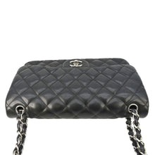 Load image into Gallery viewer, CHANEL Classic Double Flap Quilted Leather Shoulder Bag Black
