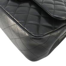 Load image into Gallery viewer, CHANEL Classic Double Flap Quilted Leather Shoulder Bag Black
