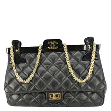 Load image into Gallery viewer, CHANEL 2.55 Reissue Hanger Flap Quilted Leather Crossbody Bag Black
