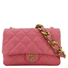 Load image into Gallery viewer, CHANEL CC Funky Town Flap Large Lambskin Quilted Leather Shoulder Bag Pink front look
