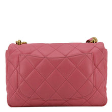 Load image into Gallery viewer, CHANEL CC Funky Town Flap Large Lambskin Quilted Leather Shoulder Bag Pink back look
