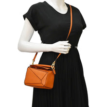 Load image into Gallery viewer, LOEWE Puzzle Mini Leather Shoulder Bag Orange
