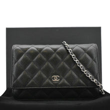 Load image into Gallery viewer, CHANEL WOC Quilted Caviar Leather Crossbody Bag Black
