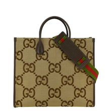 Load image into Gallery viewer, GUCCI Jumbo GG Canvas Tote Shoulder Bag Beige 678839
