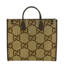 Load image into Gallery viewer, GUCCI Jumbo GG Canvas Tote Shoulder Bag Beige 678839
