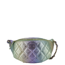 Load image into Gallery viewer, CHANEL Iridescent Rainbow Quilted Leather Bumbag Multicolor
