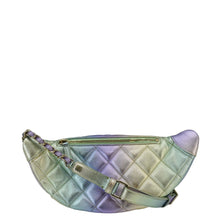 Load image into Gallery viewer, CHANEL Iridescent Rainbow Quilted Leather Bumbag Multicolor
