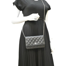 Load image into Gallery viewer, CHANEL WOC Quilted Caviar Leather Crossbody Bag Black
