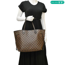 Load image into Gallery viewer, LOUIS VUITTON Neverfull MM Damier Ebene Shoulder Bag Brown
