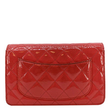 Load image into Gallery viewer, CHANEL WOC Quilted Patent Leather Red Crossbody Bag  back look
