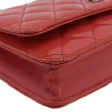 Load image into Gallery viewer, CHANEL WOC Quilted Patent Leather Crossbody Bag Red
