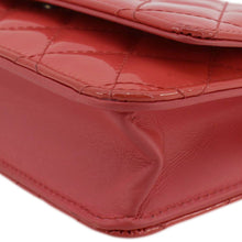 Load image into Gallery viewer, CHANEL WOC Quilted Patent Leather Crossbody Bag Red
