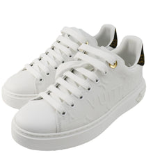 Load image into Gallery viewer, LOUIS VUITTON Time Out Leather Sneakers White Size 37
